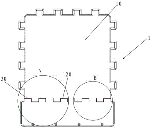 Plate for furniture