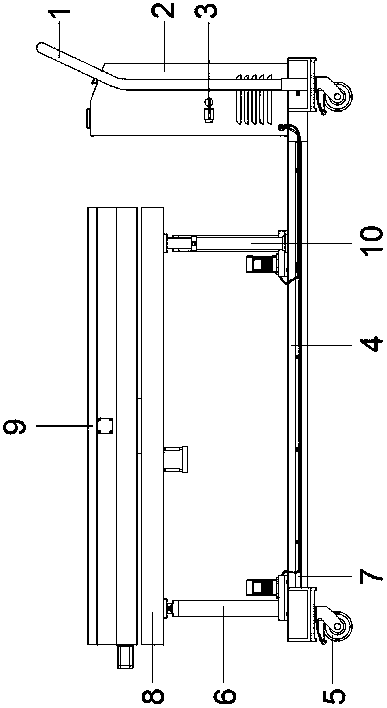 Power battery lifting platform