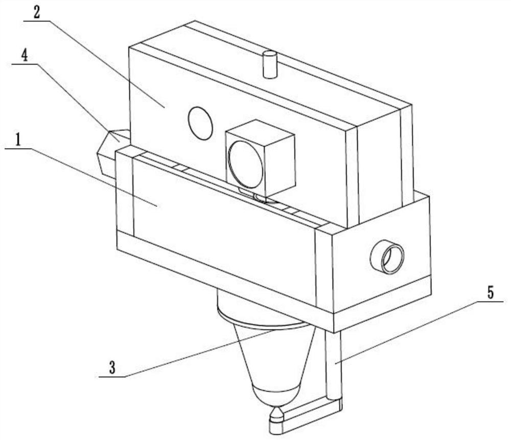 A continuous carbon fiber 3D printer anti-clogging nozzle