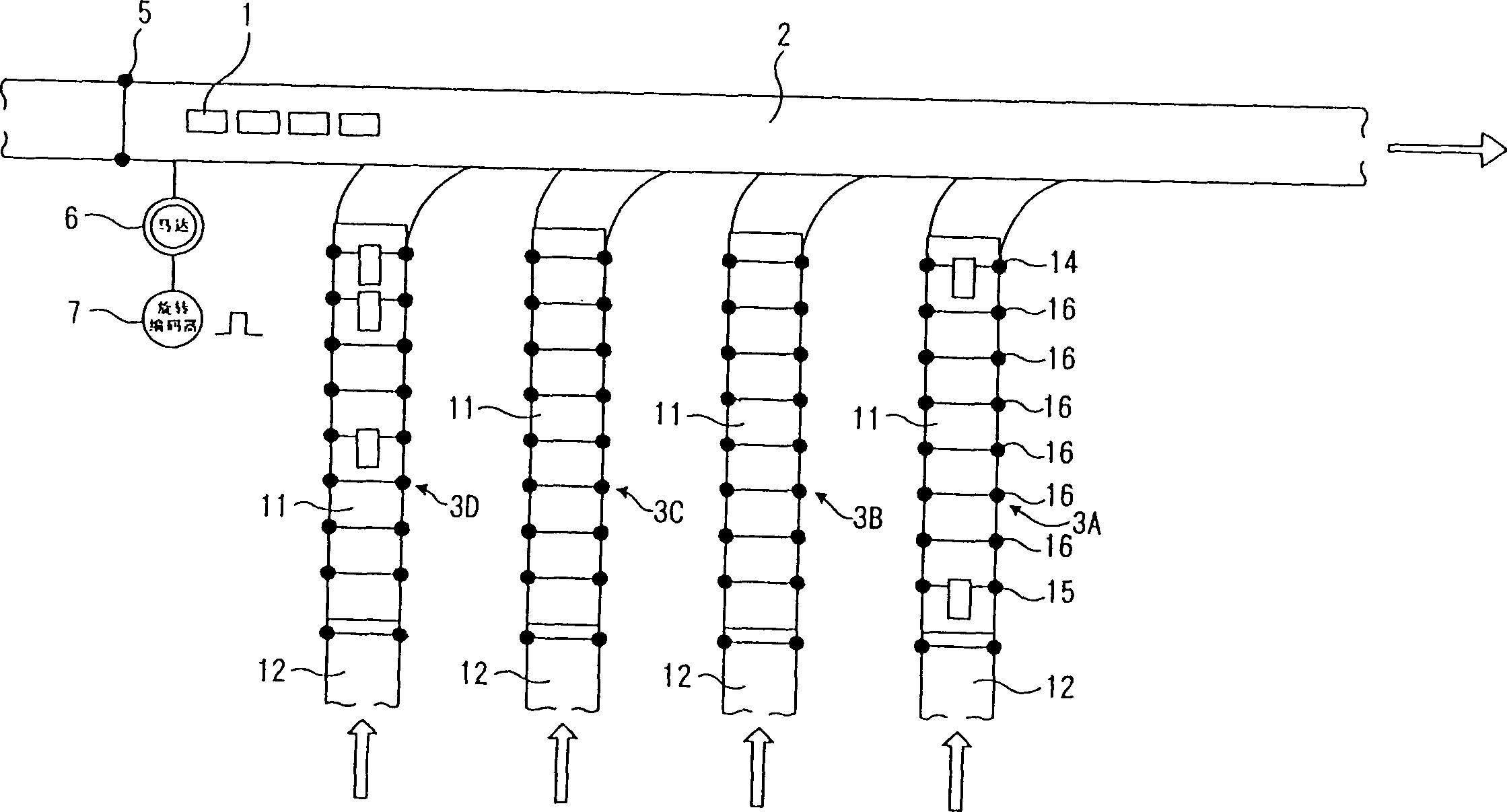 Cocurrent control method for goods