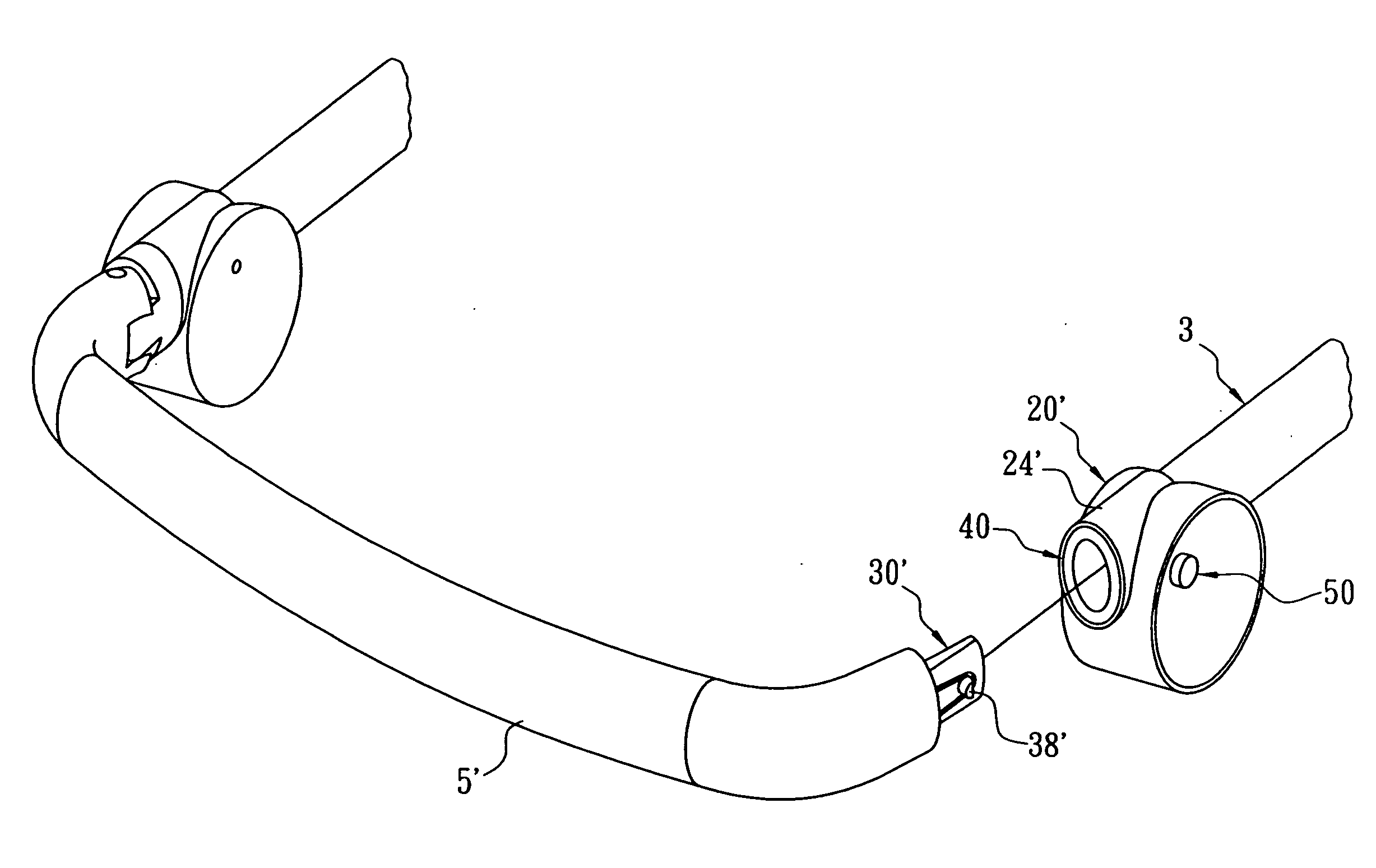 Safety guard mounting/dismounting device for a baby seat