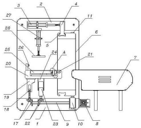 Packaging film winding device with adjustable winding direction