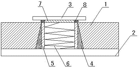 Resilient printed circuit board pad structure