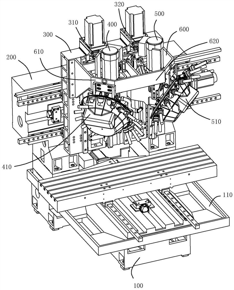 Double-spindle drilling and tapping center