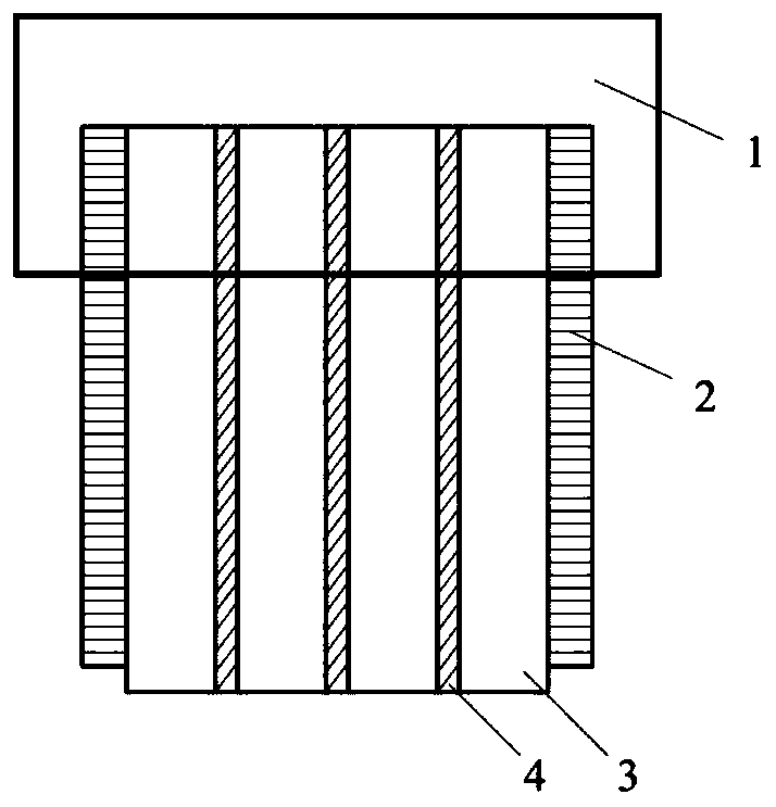 Preparation method of multi-material laminated electrode