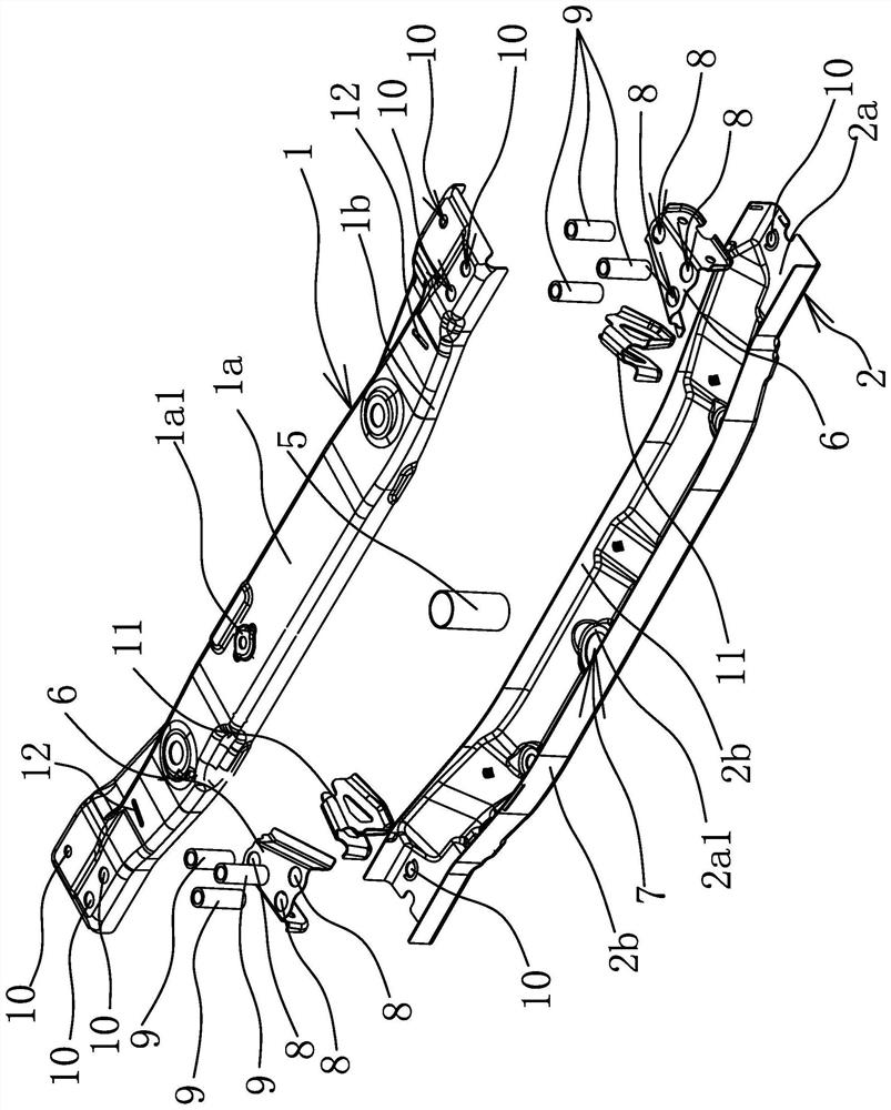 A car front suspension beam