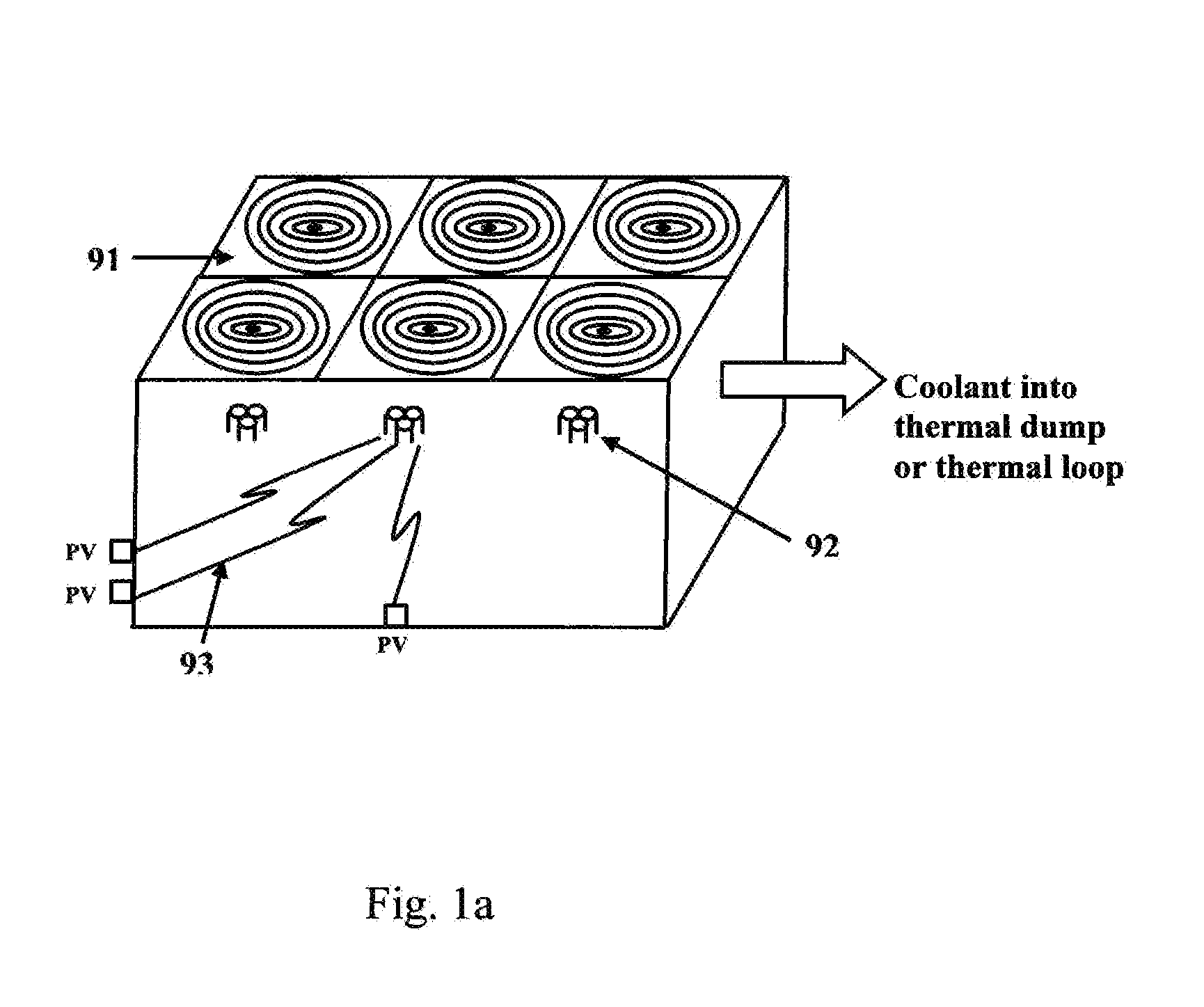 Solar Energy Converter with Improved Photovoltaic Efficiency, Frequency Conversion and Thermal Management Permitting Super Highly Concentrated Collection