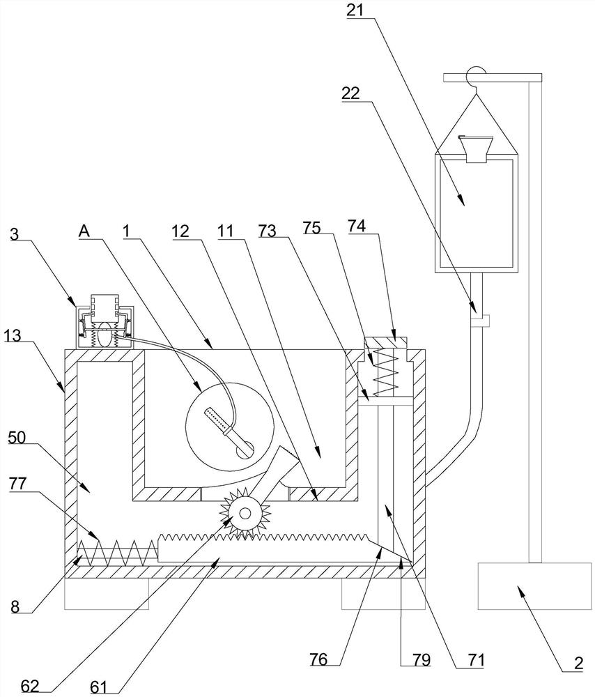 A gynecological flushing device