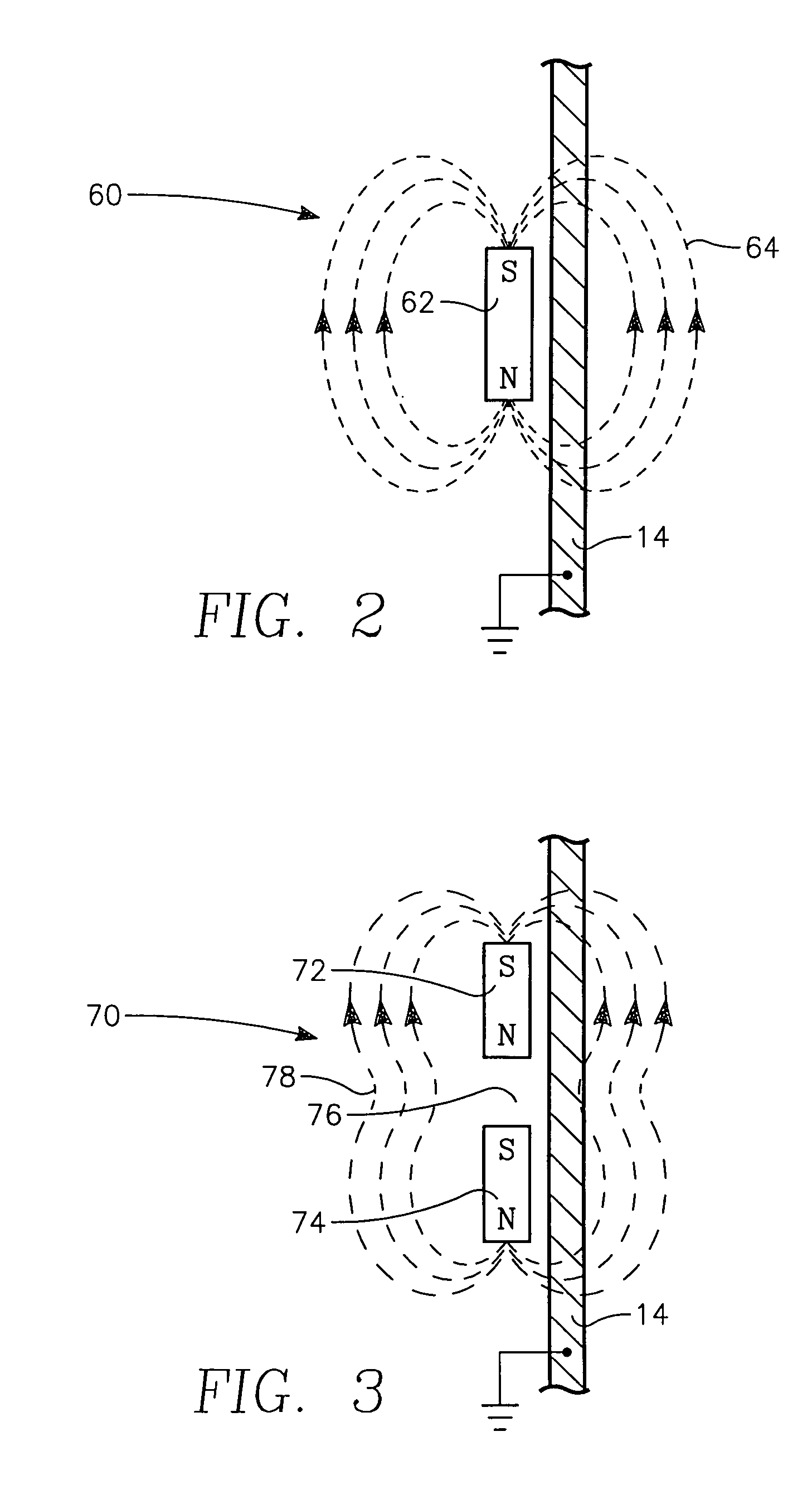 Split magnet ring on a magnetron sputter chamber