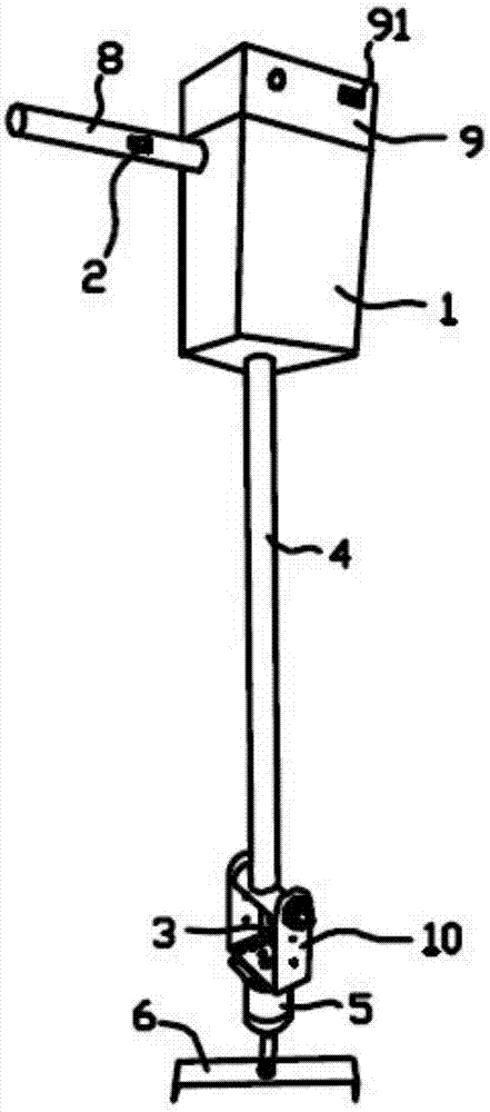 Electric film-breaking device for tobacco cultivation