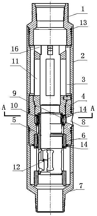 A bridge type concentric water distributor