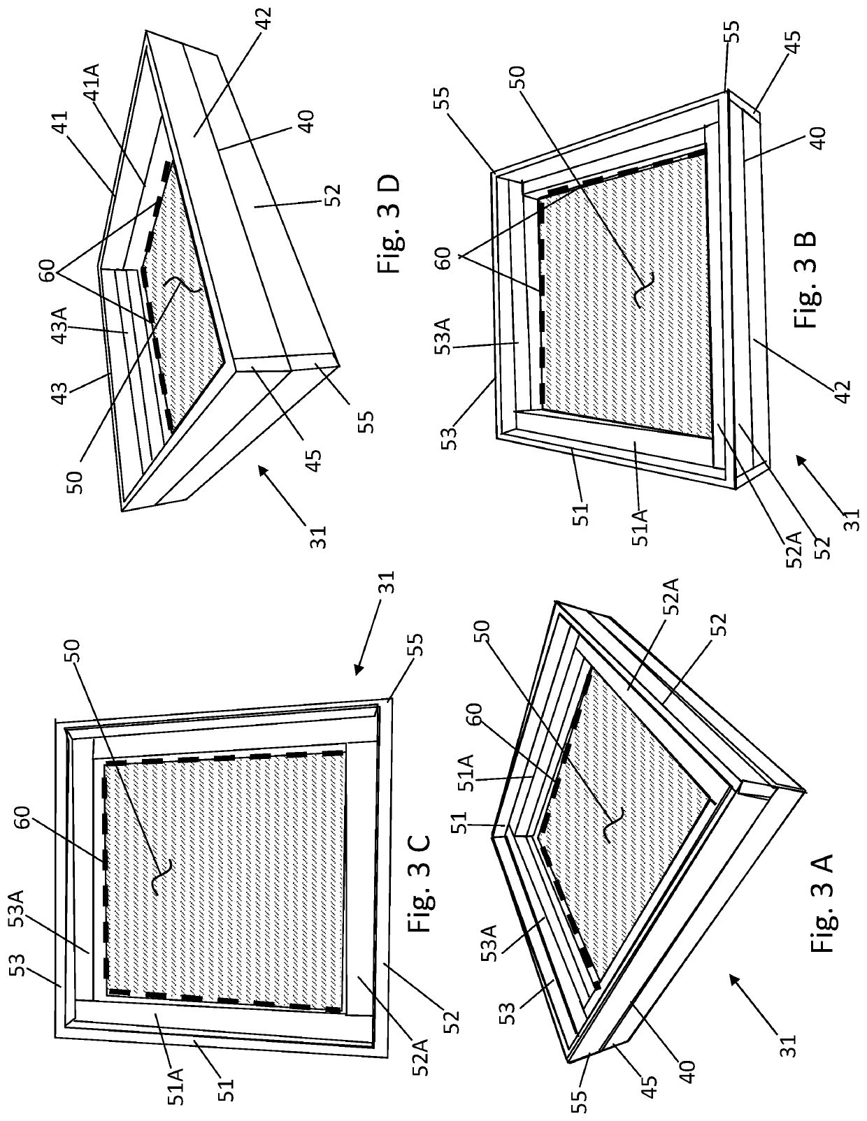 Window device with a cement board as a frame material