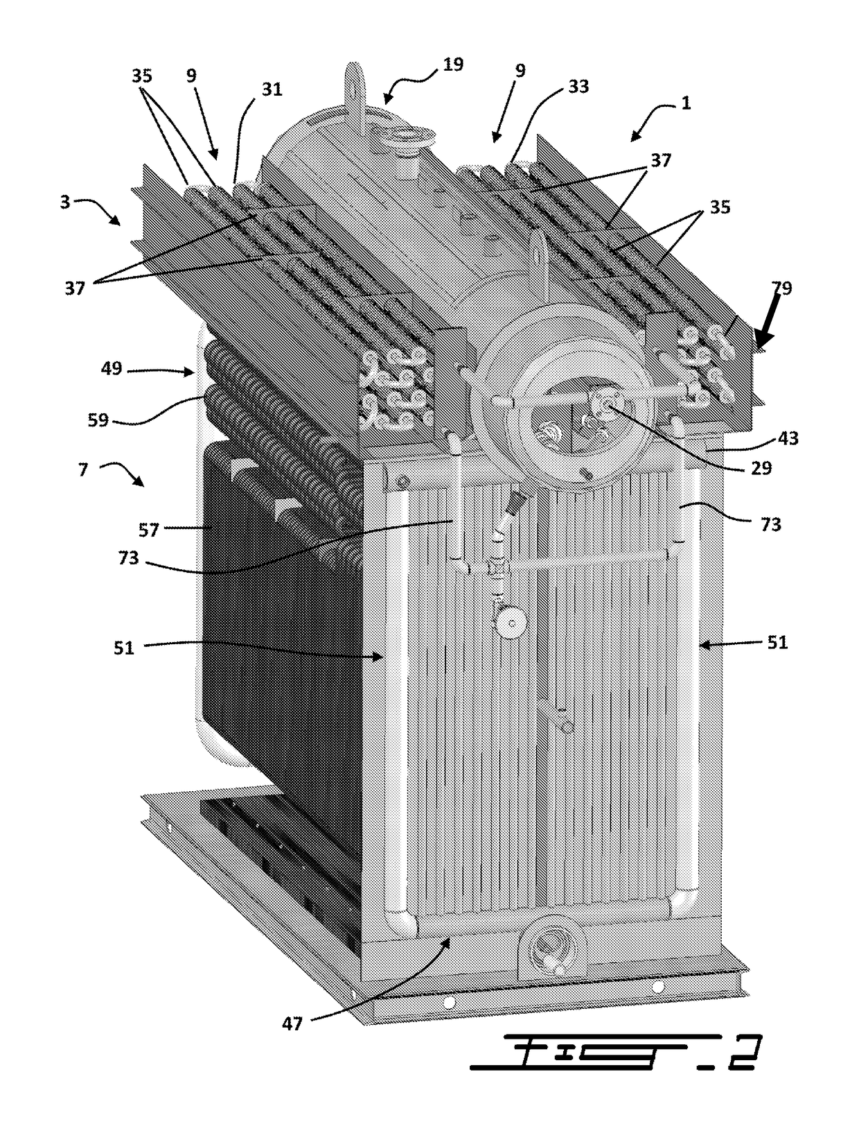 Boiler system comprising an integrated economizer