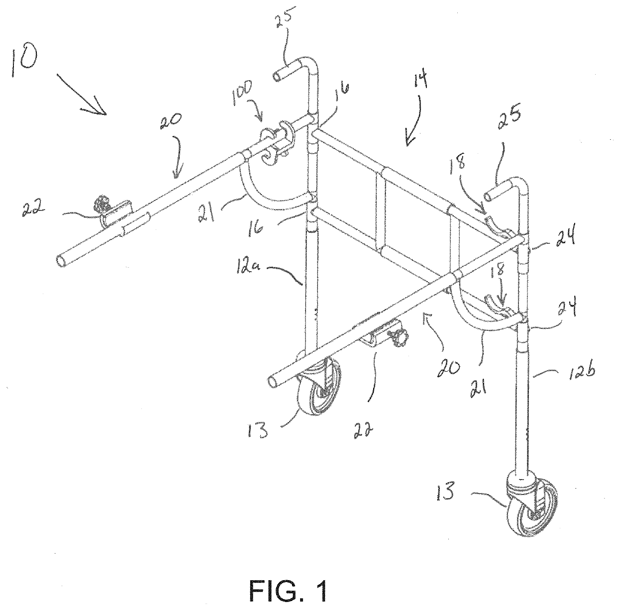 Walker attachment for wheelchairs