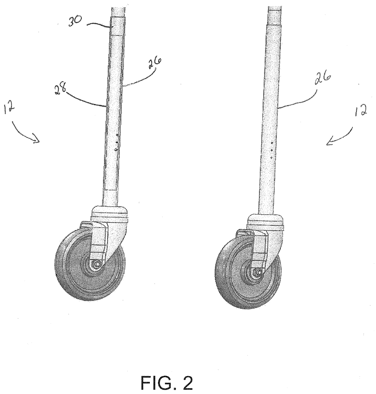 Walker attachment for wheelchairs