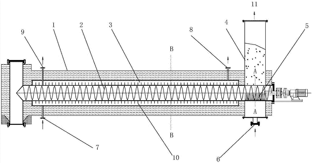 Two-stage feeding and drying device, biomass gasifier, and two-stage feeding and drying method