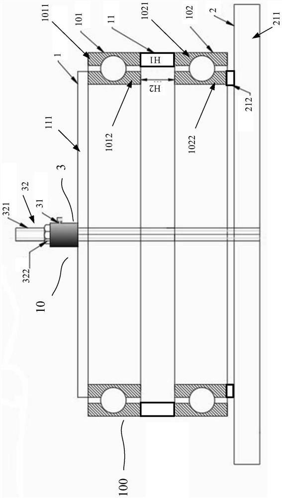 Bearing axial play measurement method, measurement tool and bearing installation method