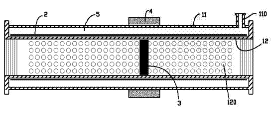 Straight pipe type hot and cold water valve