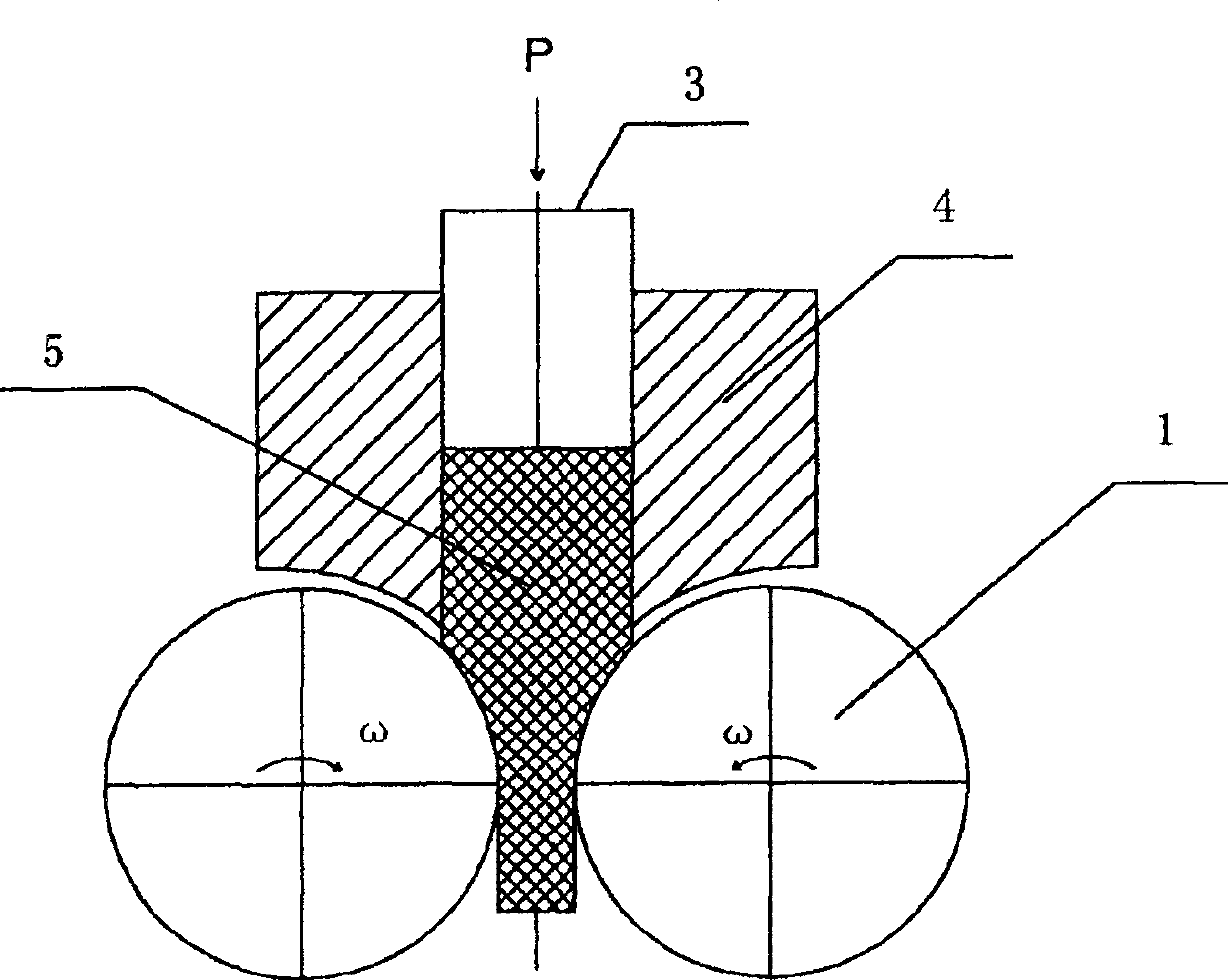 Roller type cavity die extrusion molding method