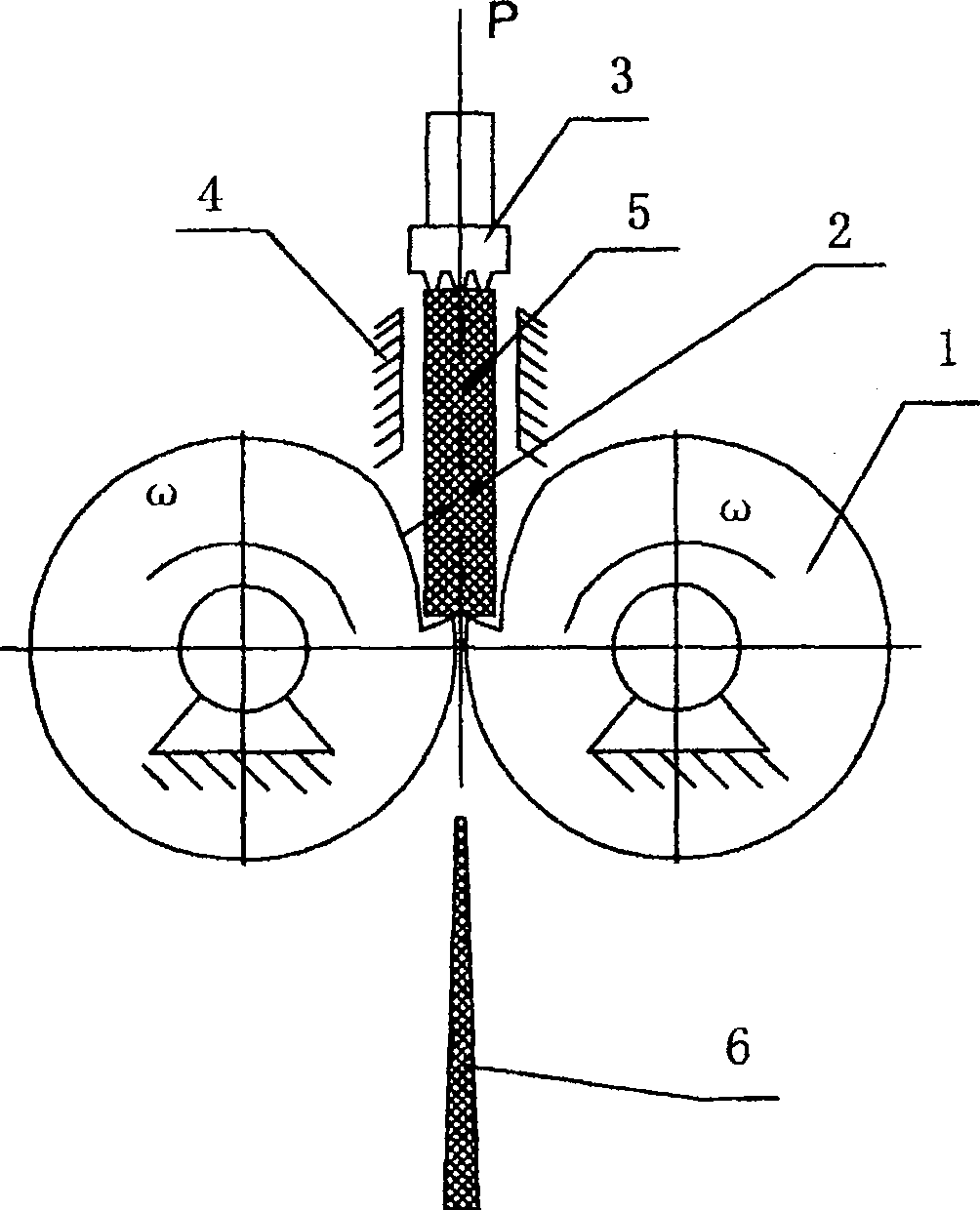 Roller type cavity die extrusion molding method