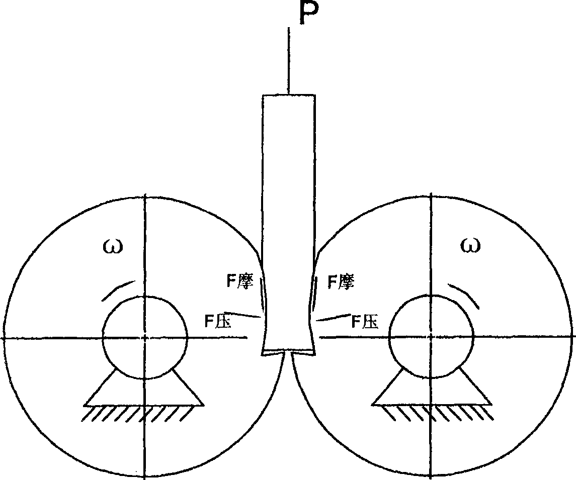 Roller type cavity die extrusion molding method