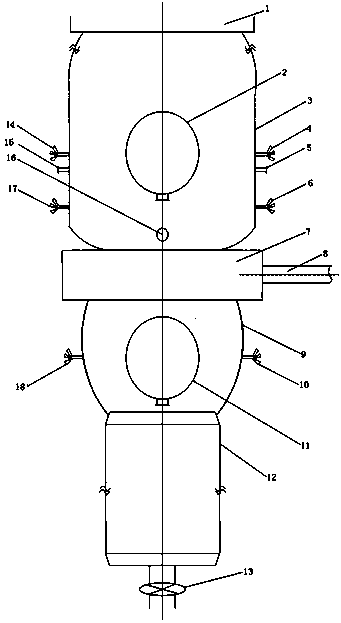 Totally-enclosed gas atomizing powder making device for preventing high-melting-point substance from being blocked