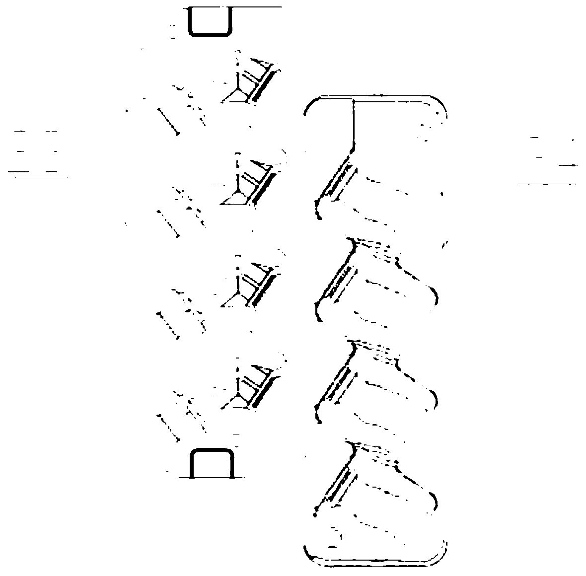 A kind of l-shaped nozzle mold