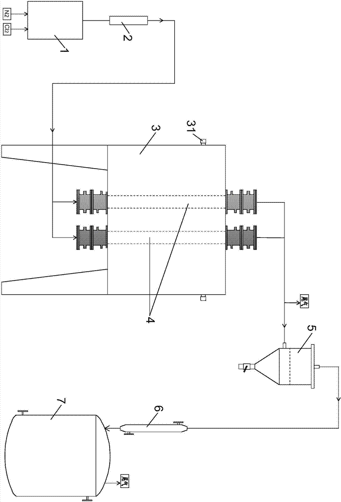 Low phosgene content boron trichloride production device and method