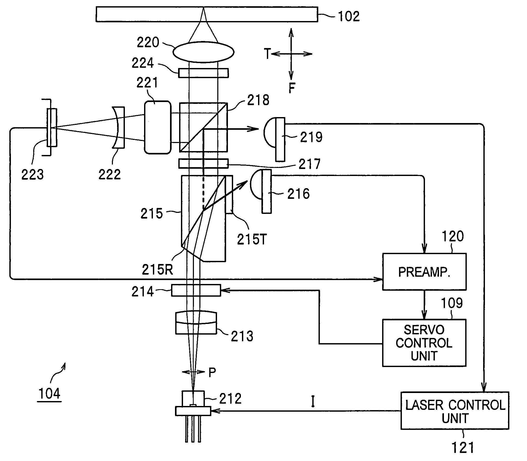 Optical head and optical recording medium drive device