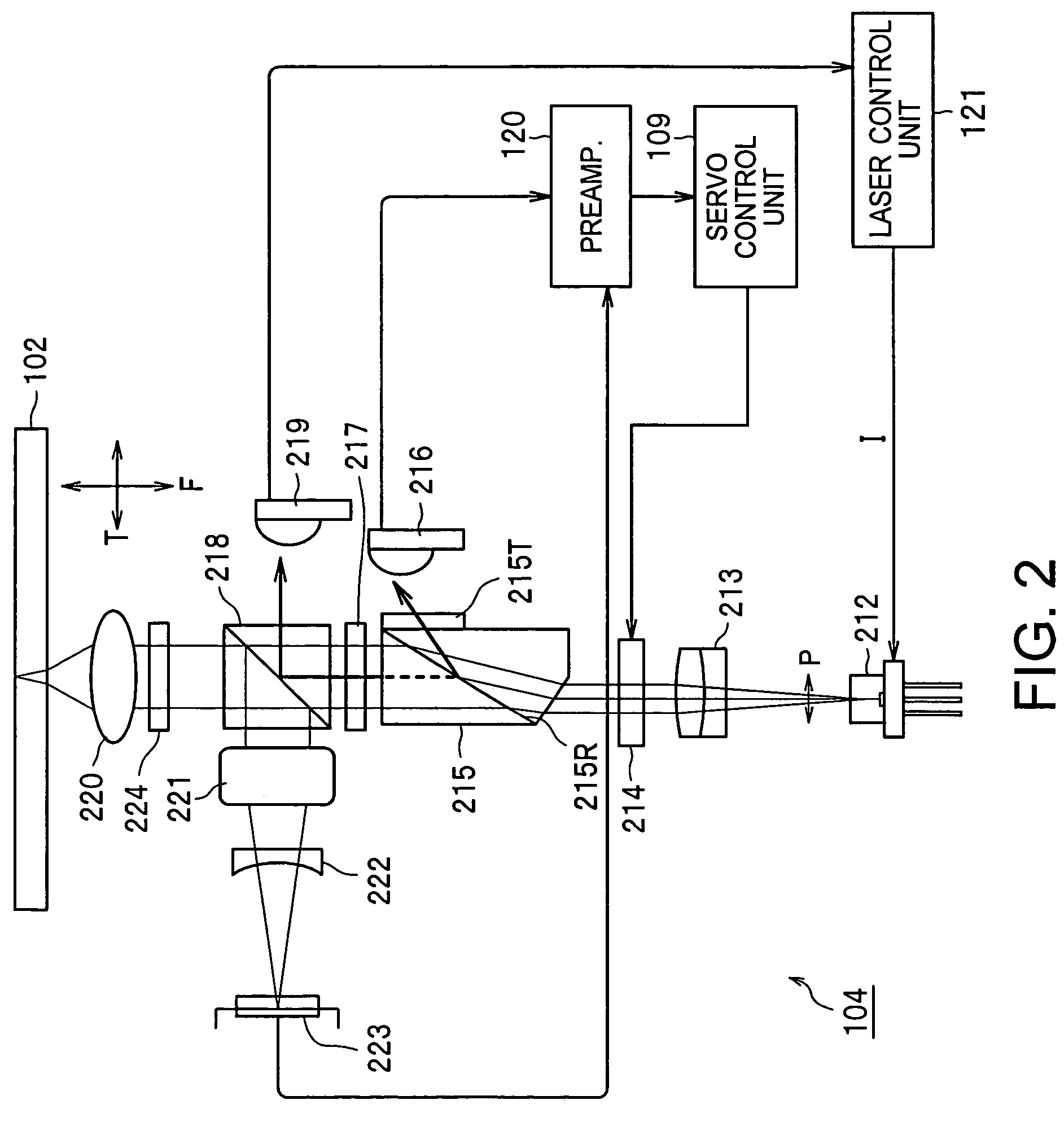 Optical head and optical recording medium drive device