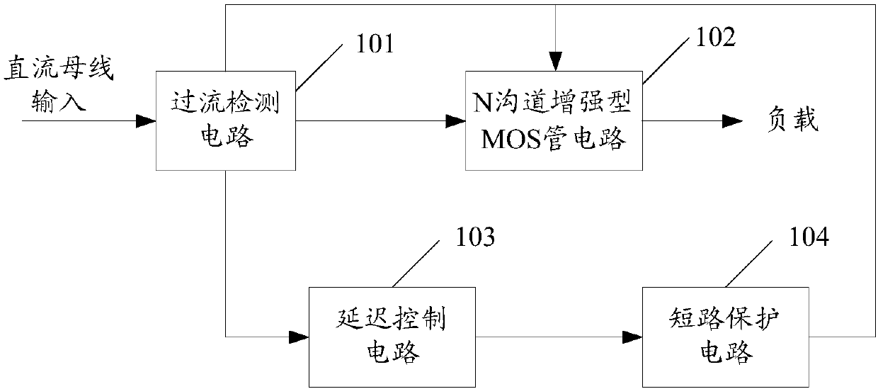 Short-circuit protection circuit with current limiting function