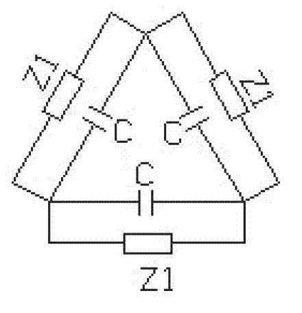 Reactive compensation discharge device