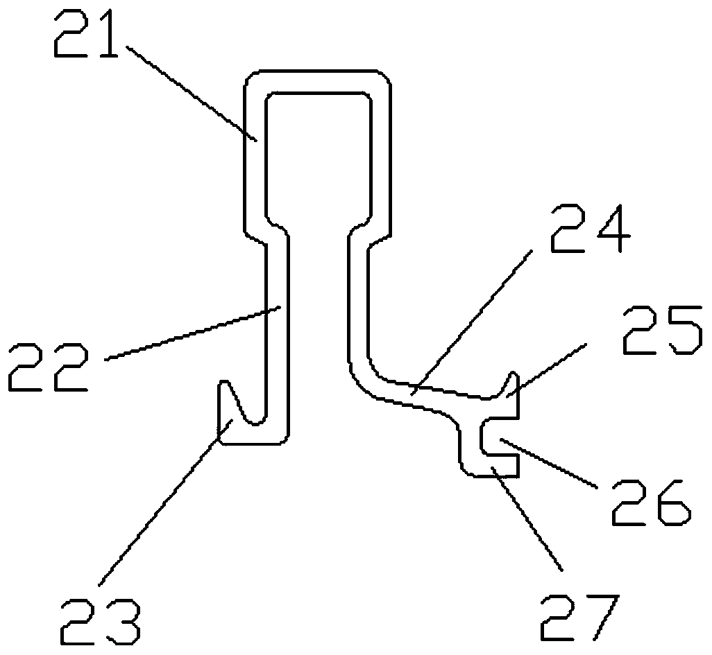 Asymmetric long-distance aluminum alloy electric sliding rail with avoidance position