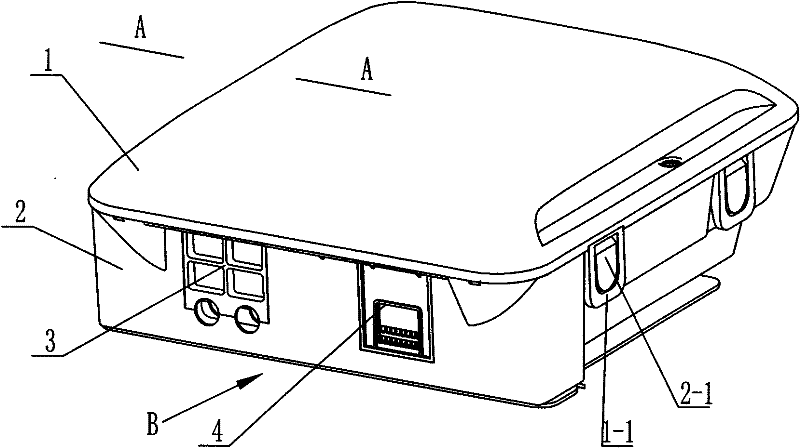 Optical cable splitting box