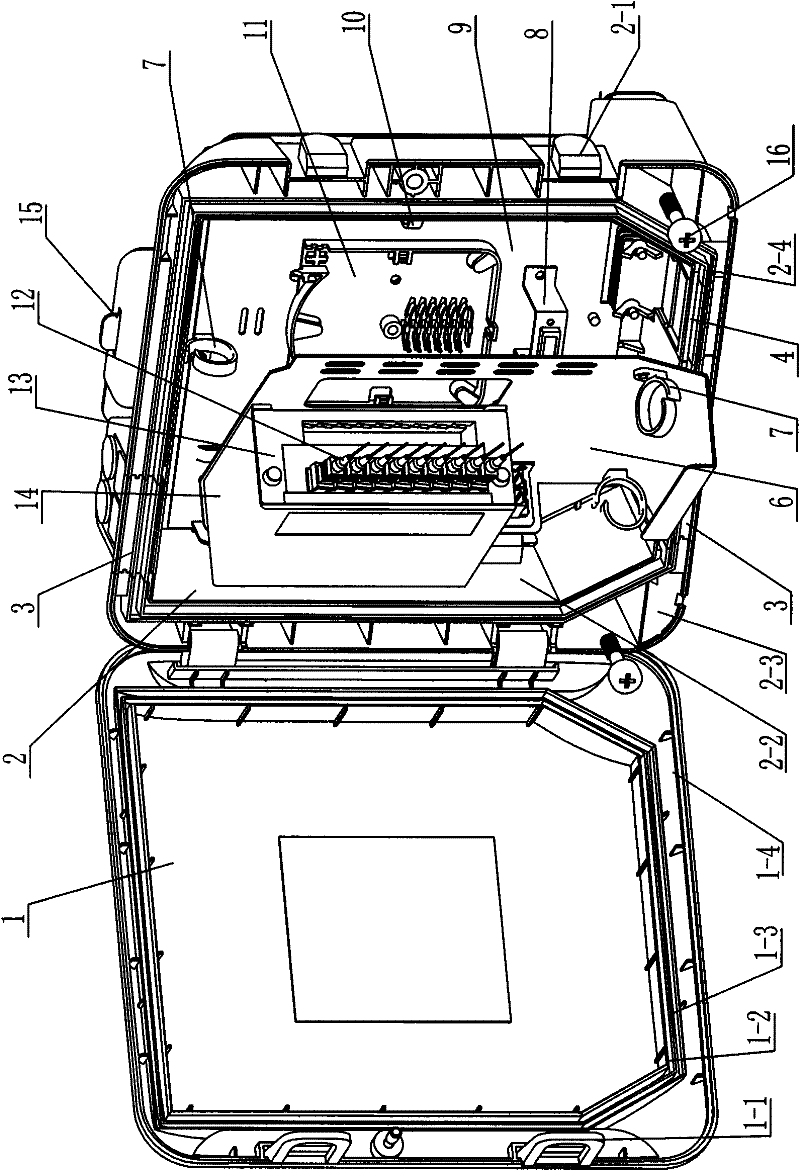 Optical cable splitting box