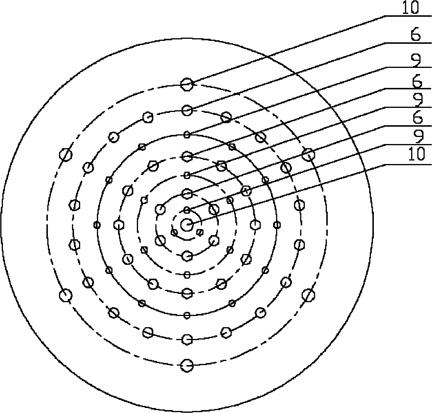 Polysilicon reducing furnace with multiple gas outlets on chassis