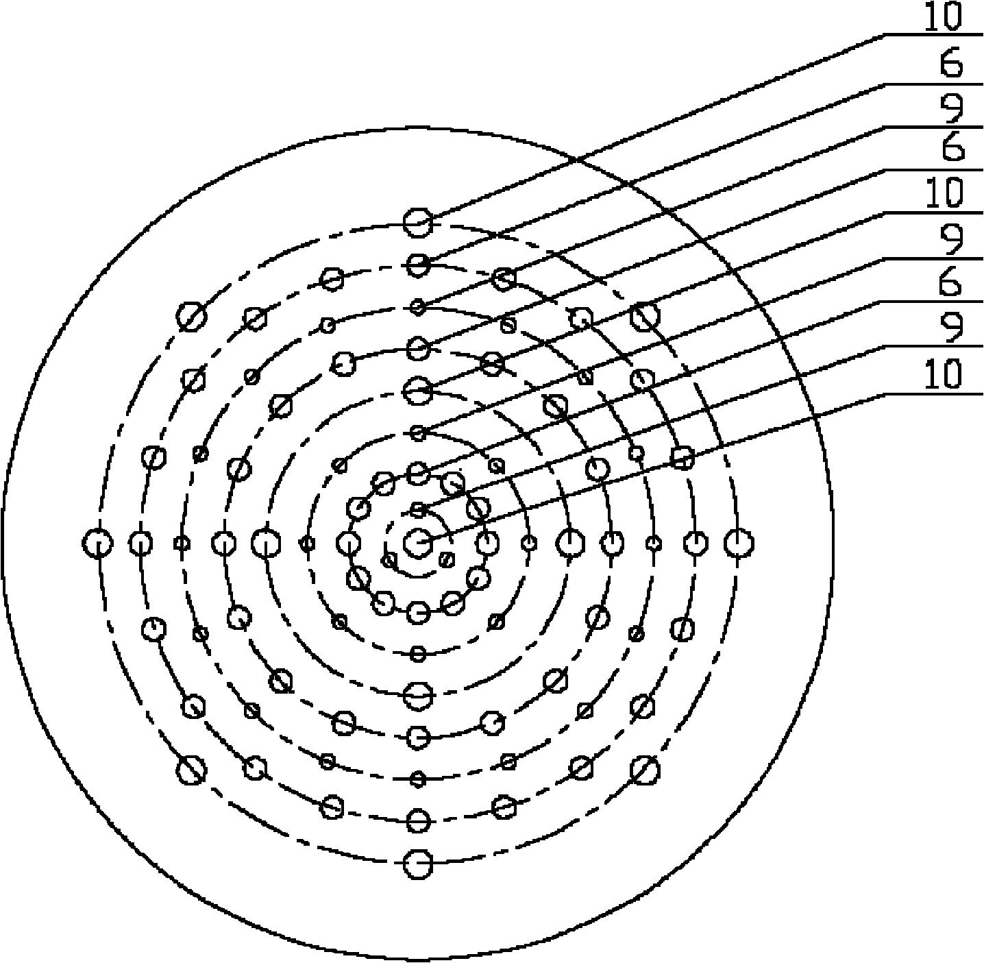 Polysilicon reducing furnace with multiple gas outlets on chassis