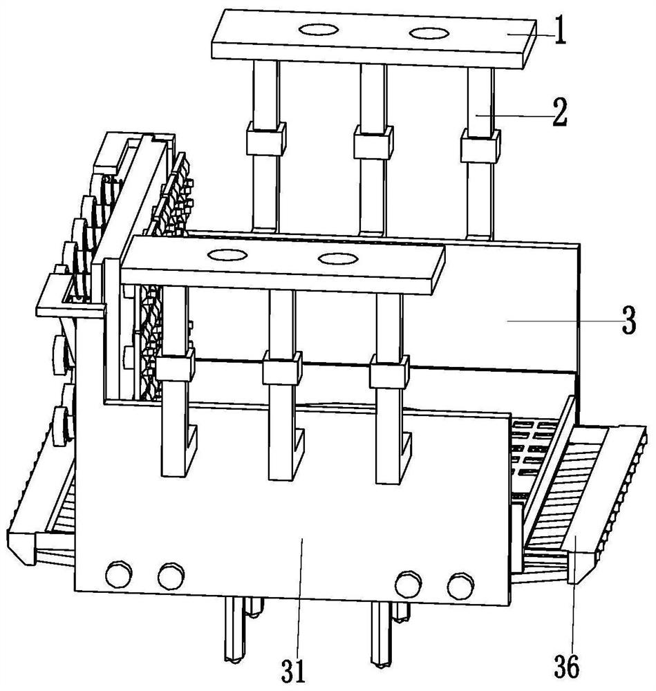 A device for burying water supply and drainage pipelines in muddy areas