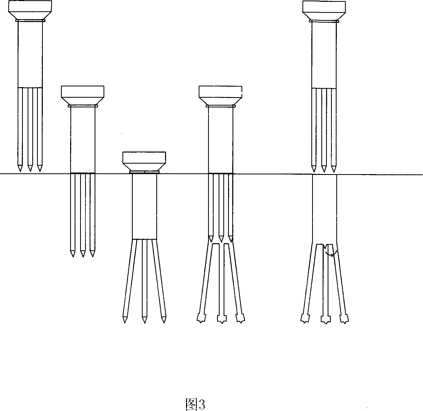 Concrete pile structure