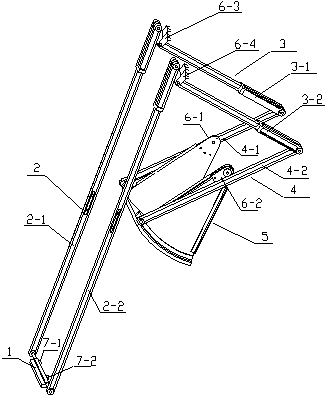 Mechanical opening parallel mechanism with sector gate for quantitative loading of skip