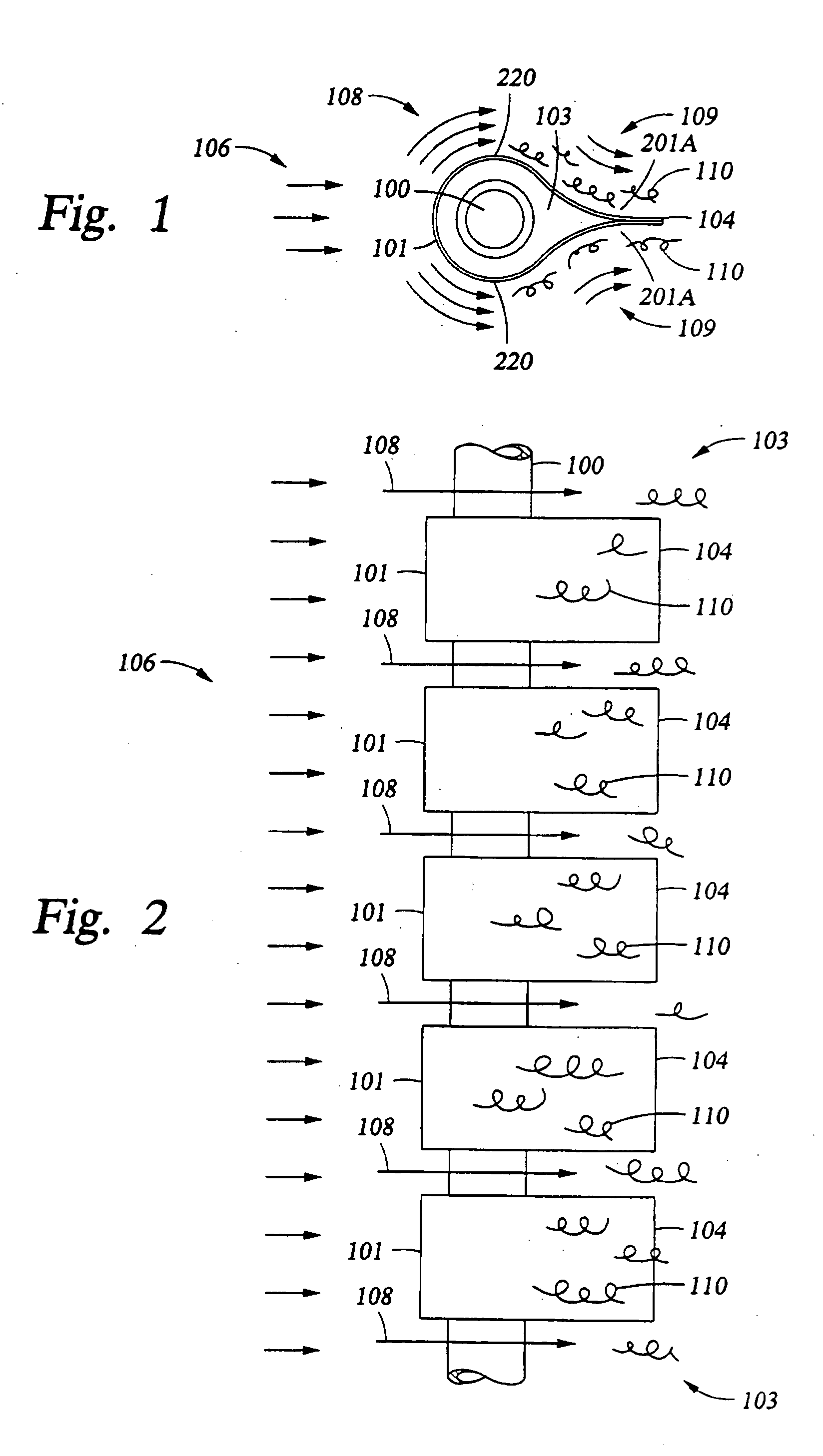 Tail fairing designed with features for fast installation and/or for suppression of vortices addition between fairings, apparatus incorporating such fairings, methods of making and using such fairings and apparatus, and methods of installing such fairings