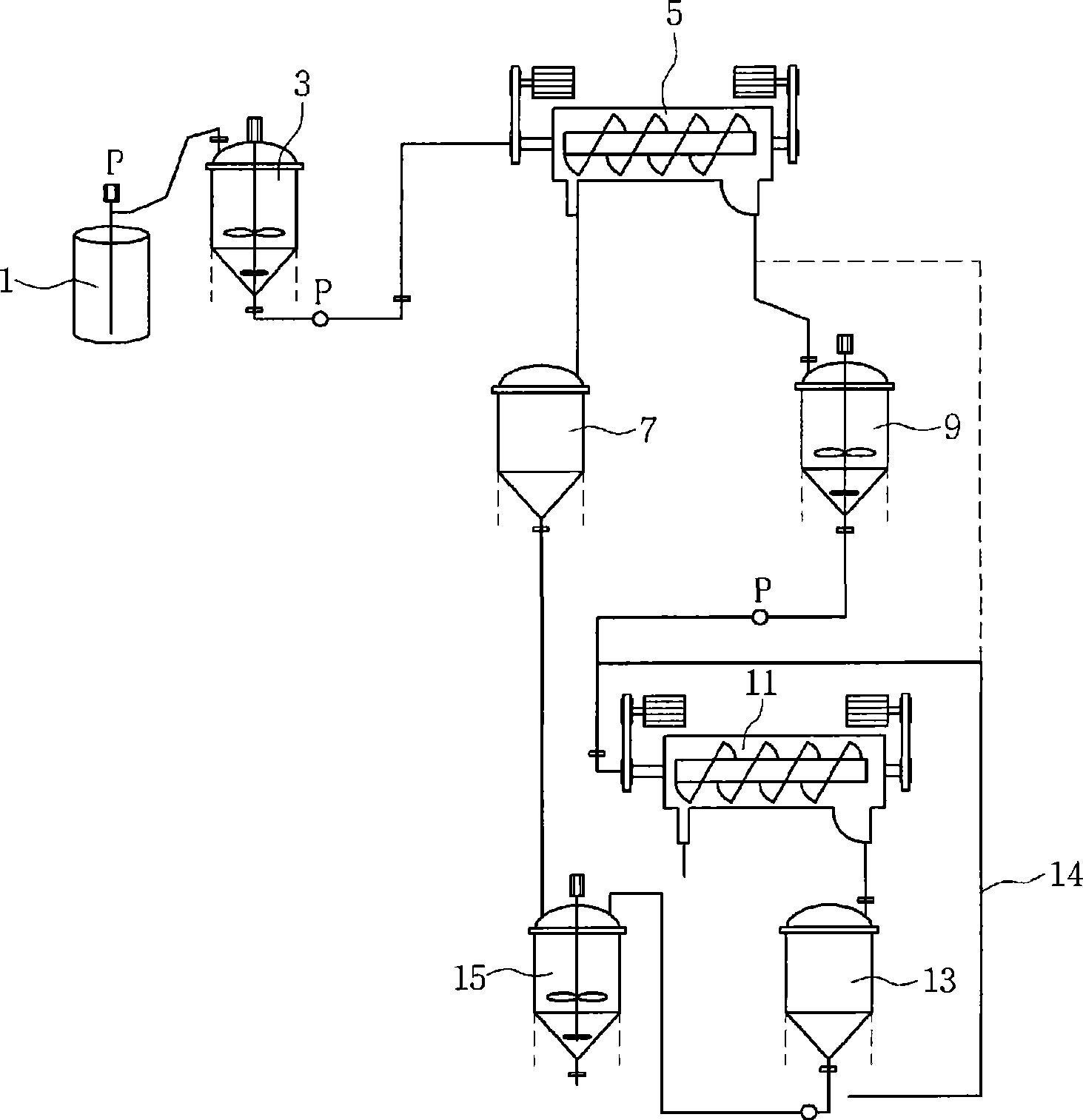 Apparatus for recycling the disposed slurry produced in the manufacturing process of the silicon wafer