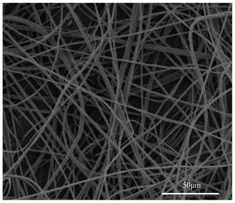 Low-pressure in-situ antibacterial repair-promoting electrospinning dressing and preparation method thereof