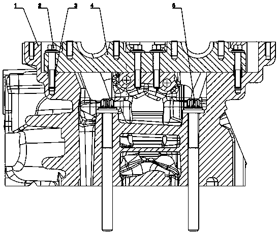 Camshaft bearing pedestal