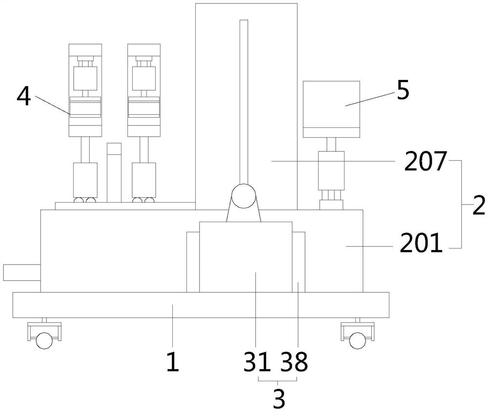 Square steel treatment auxiliary device