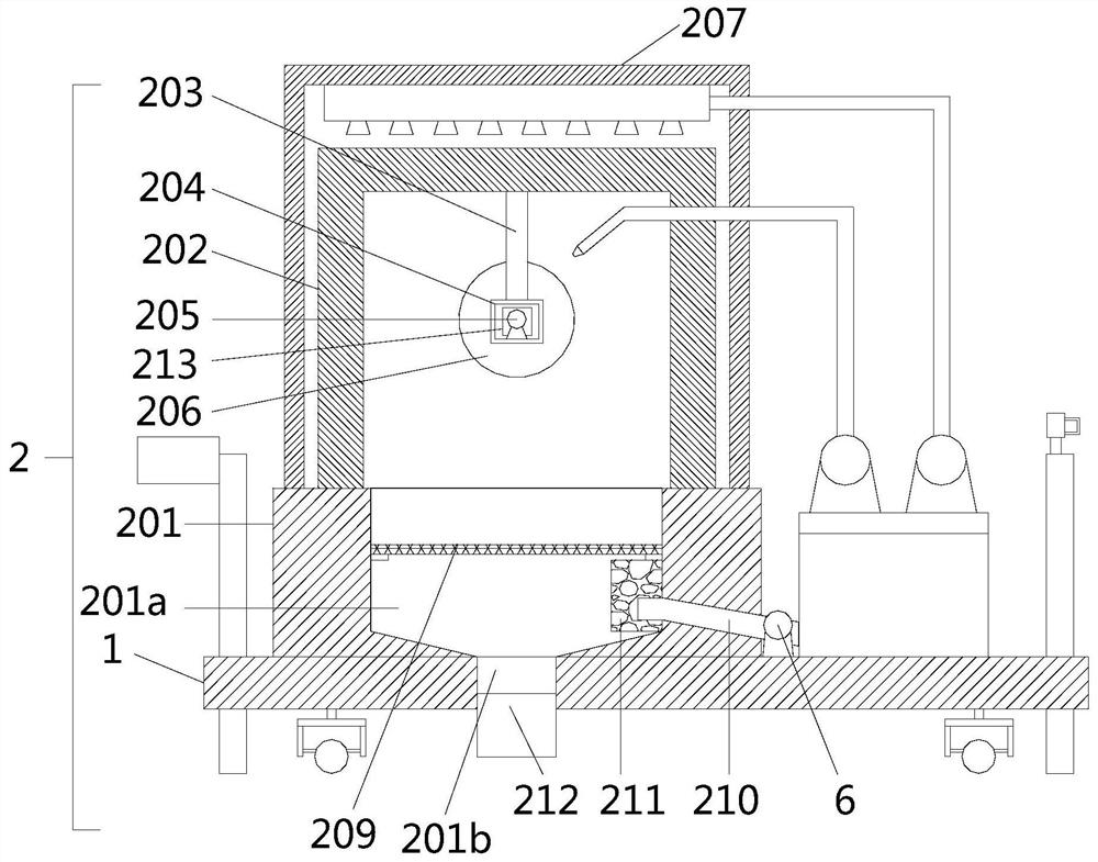 Square steel treatment auxiliary device