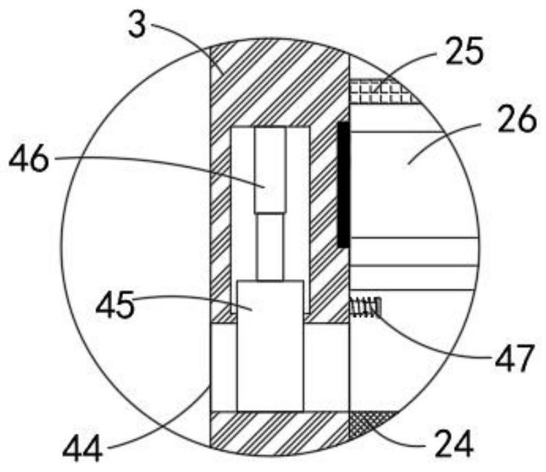 Grinding and squeezing device for peanut oil processing