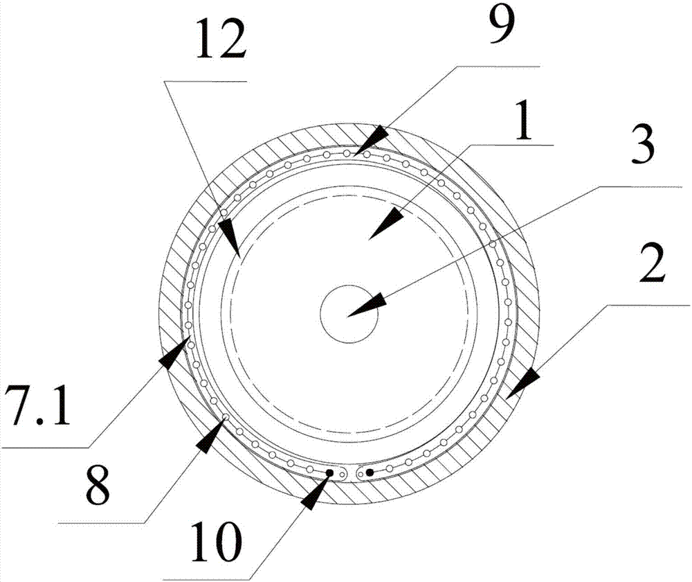 Wind power main shaft provided with strengthening layer and machining technology of wind power main shaft