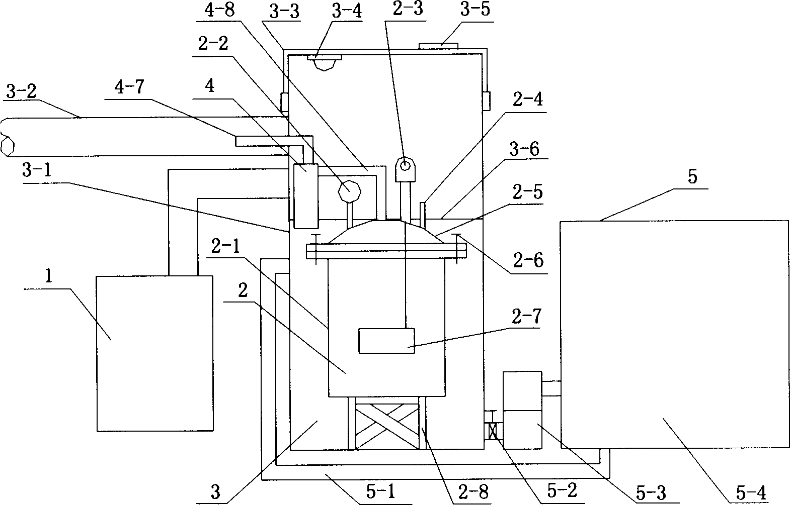 Apparatus and process for preparing carbon fiber reinforced silicon carbide composite material