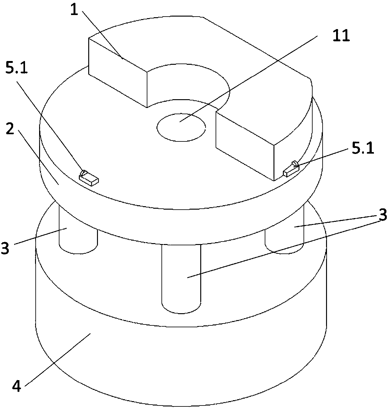 Semi-submersible type ocean nuclear power platform suitable for deep sea